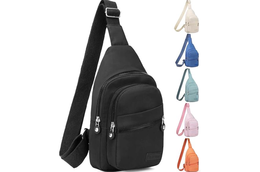 Banelu Small Sling Backpack Crossbody Sling Bag for Women, Chest Bag Daypack Fanny Pack Cross Body Bag for Outdoors Hiking Traveling - Black product image