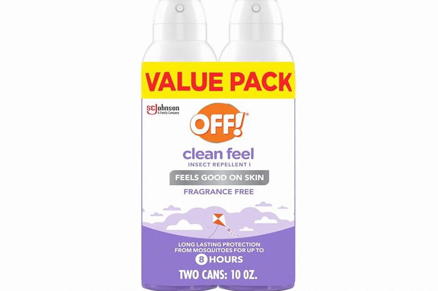Off! Clean Feel Insect Repellent Aerosol with 20% Picaridin - Long-Lasting DEET-Free Protection from Mosquitoes, Fragrance-Free Pest Control for Ticks & Flies, Camping, Bug Spray - 5 oz (Pack of 2) product image
