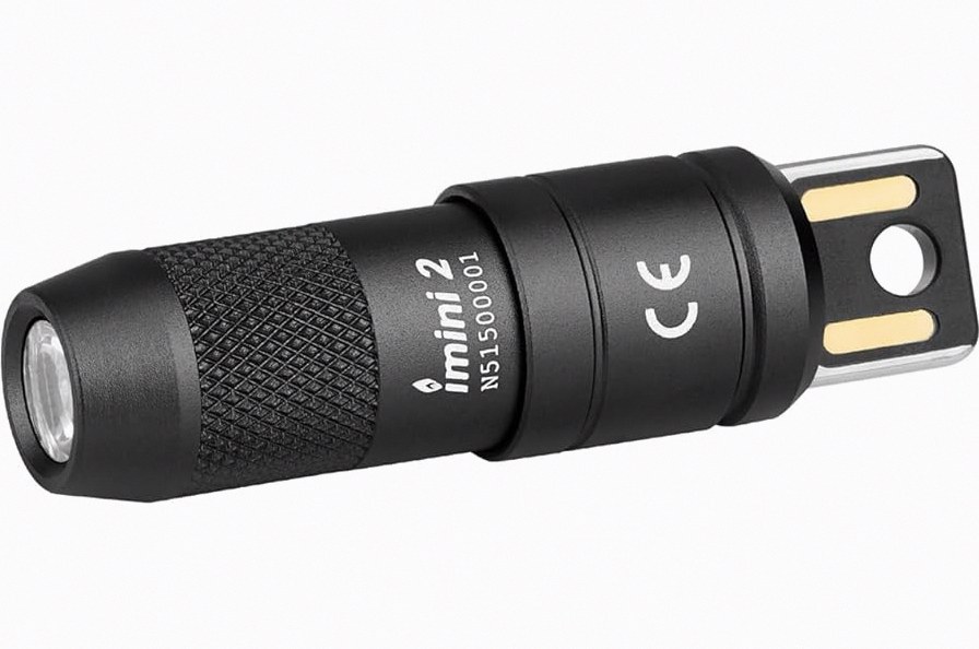 OLIGHT IMINI 2 EDC Rechargeable Keychain Flashlight, 50 Lumens Compact and Portable Mini LED Keyring Lights with Built-in Battery Ideal for Everyday Carry and Emergencies (Black) product image