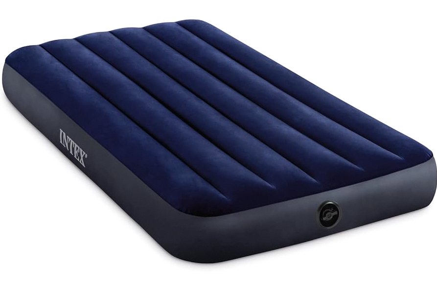 Intex 64757E Dura-Beam Standard Downy Air Mattress: Fiber-Tech - Twin Size - 10in Bed Height - 300lb Weight Capacity - Pump Sold Separately product image