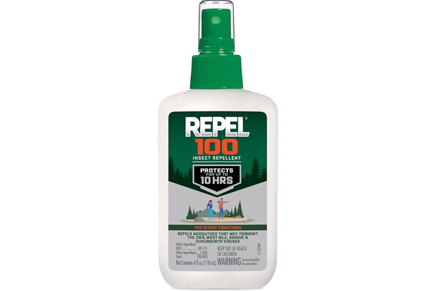 Repel 100 Insect Repellent, 4 Ounces, With DEET, 10-Hour Protection Long-Lasting Insect Repellent Pump Spray Repels Mosquitoes, Ticks, Gnats, Biting Flies, Chiggers And Fleas product image
