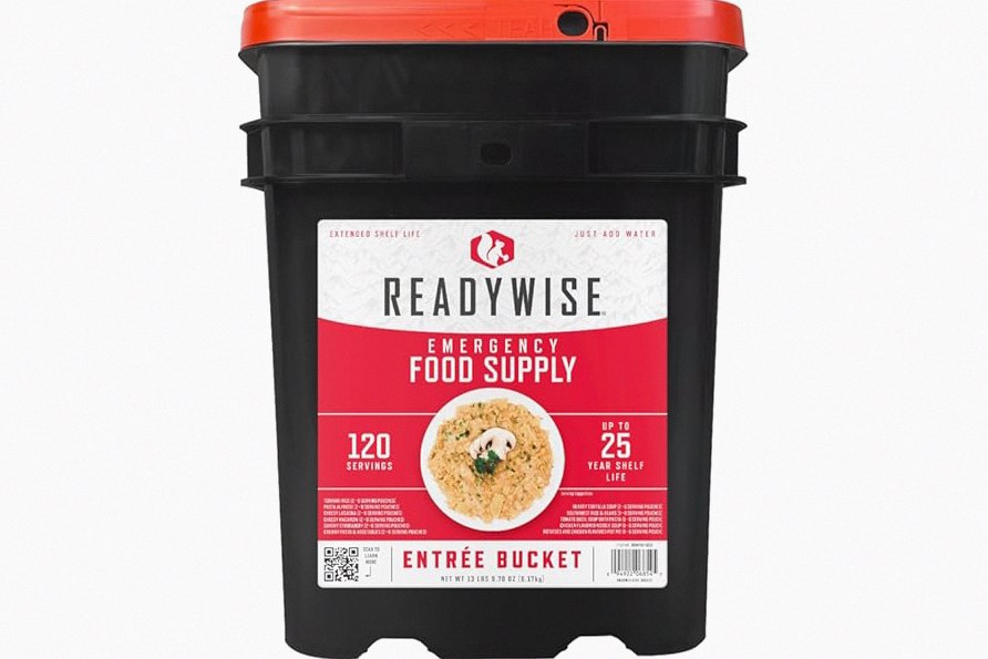 ReadyWise Emergency Food Supply - 120 Servings Favorites Sample Bucket, Survival Food Kit, Freeze Dried Prepper Food & Dehydrated Meals for Camping Essentials & Backpacking, up to 25 Year Shelf Life product image
