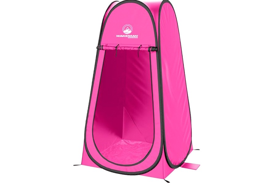 Wakeman Pop Up Changing Tent, 3.3 x 3.3 x 6.2ft, Camping Shower Tent for Portable Toilet Stall or Dressing Room with Carry Bag for Camping, Beach, or Tailgate, Polyester product image