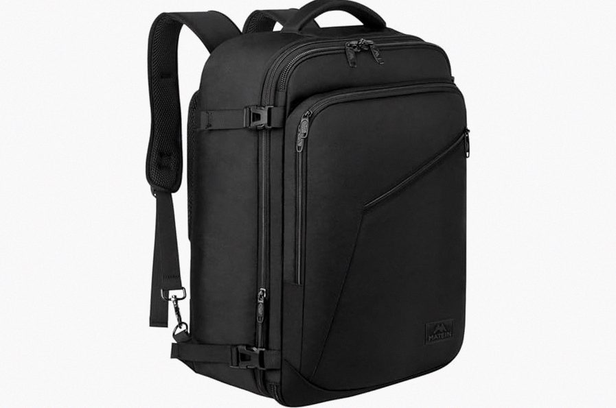 MATEIN Carry on Backpack, Extra Large Travel Backpack Expandable Airplane Approved Weekender Bag for Men and Women, Water Resistant Lightweight Daypack for Flight 40L, Black product image
